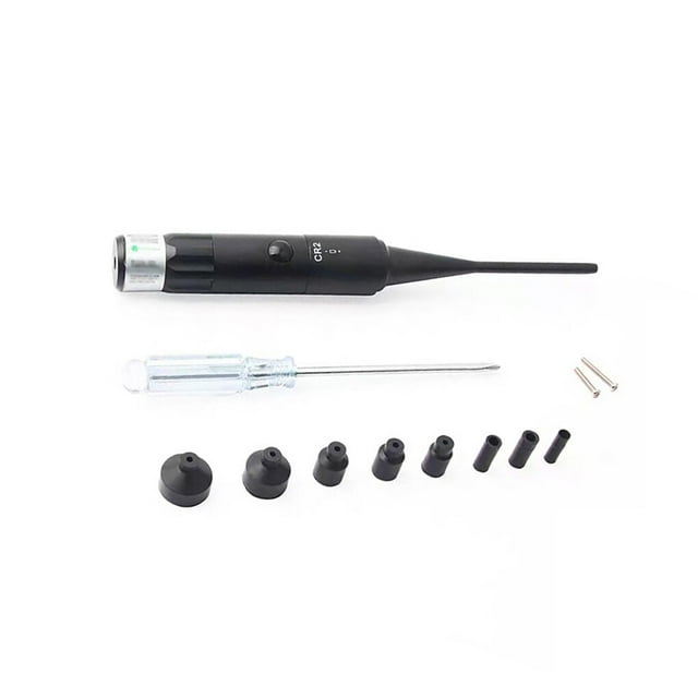 tredstone Bore Sighter Kit with Carrying Box Adjustable Universal Hunting Tools Light Wear-resistant Boresighter Set Adults Teenagers Men Green Light