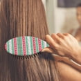 thumbnail image 3 of Red and Green Christmas Pattern Hair Brush,Girls Detangling Hair Brush,Glide Through Tangles with Ease for Wet & Dry Hair,8.8"X2.8", 3 of 7