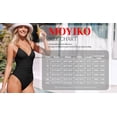 thumbnail image 7 of MOYIKO One Piece Swimsuits for Women Tummy Control Bathing Suit Ruched Sexy V Neck Black Slimming Swimwear, 7 of 7
