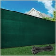 thumbnail image 1 of Colourtree Customized Size Fence Screen Privacy Screen Green 6' X 22' - Commercial Grade 170 Gsm - Heavy Duty - 3 Years Warranty - Cable Zip Ties Included, 1 of 1