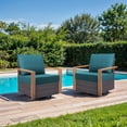thumbnail image 4 of PARKWELL 6-Piece Outdoor Deep Seat Cushion Set, 22 x 24, Water Repellent, Fade Resistant, 6-Inch Thicken Deep Seat Bottom and Back Cushion for Chair, Sofa, and Couch, Peacock Blue, 4 of 8