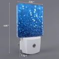 thumbnail image 2 of Salouo A Blue Glitter for Night Lights Plug into Wall 1 Pack, 0.5W Plug in Night Light with Dusk-to-Dawn Light Sensor LED Nightlight for Bathroom, Adult, Hallway-UK, 2 of 7