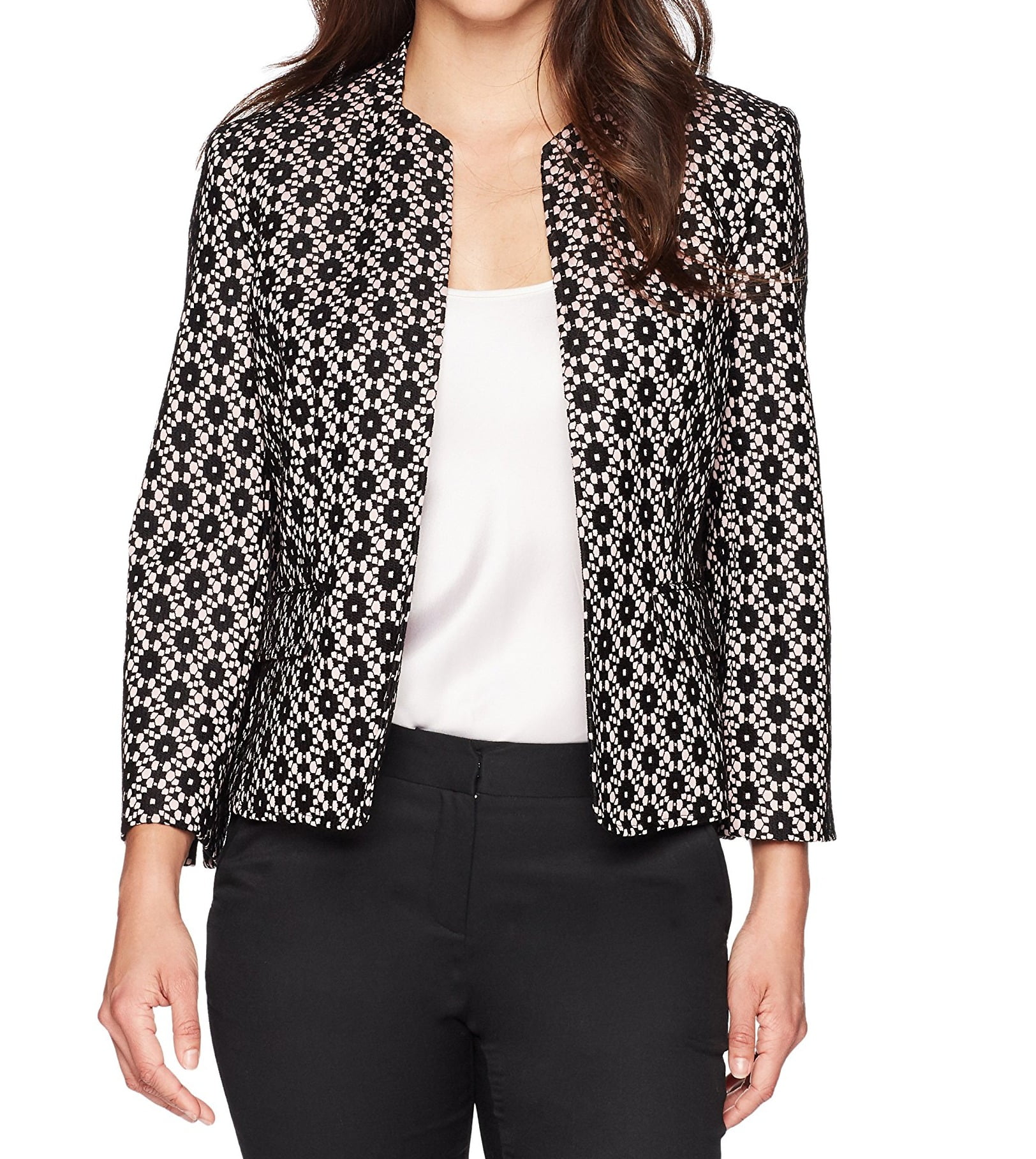 Kasper Kasper Pink Womens Petite Open Front Blazer Jacket Walmart