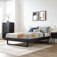 thumbnail image 3 of Platform Bed Frame, Full Size, Wood, Black, Modern Contemporary Urban Design, Bedroom Master Guest Suite, 3 of 7