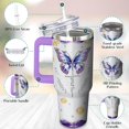 thumbnail image 3 of 40 Oz Tumbler with Handle and Straw, Double Wall Coffee Travel Mug Spill Proof Leak Proof, Reusable Insulated Water Bottle 40 Oz, Stainless Steel Cup with Handle and Straw Gifts for Women, 3 of 3