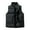 Black, variant on Men's Sleeveless Puffer Vest Quilted Waistcoat Cotton Padded Jacket Thermal Winter Wear Outdoor Insulated Vest Windproof Outdoor Gear Plus Size M-4XL