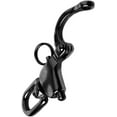 thumbnail image 6 of ABCISI Snap Shackle, Pair of 316 Stainless Steel Swivel Shackle Sailing Halyard, Quick Release Snap Hook Boat Shackles Sailboat Hardware for Sailing Rigging Shackles, Marine Clip-Black 2-3/4inch 70MM, 6 of 8