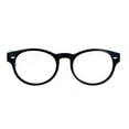 thumbnail image 1 of SA106 Oval Horn Rim Multi 3 Focus Progressive Reading Glasses Black 2.5, 1 of 4