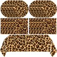 thumbnail image 1 of Set de decoración para fiesta con estampado de leopardo Fitoyplak, 41 piezas, 1 of 7