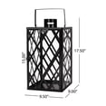 thumbnail image 3 of Farnsworth Stainless Steel Outdoor 18" Lantern, Black, 3 of 11