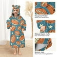 thumbnail image 4 of joogoo Blanket Hoodie for Rugby Ball Football Stars Oversize Sweatshirt 3-14 YR L, 4 of 7