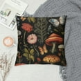 thumbnail image 2 of Nawypu Mushroom Pillow cover,fairycore room decor,dark academia room decor,Forest Decor,witch decor,Mushroom Pillow Cover,mushroom decor,Black Lumbar Pillow Cover,12 * 20 in, 2 of 5