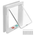 thumbnail image 2 of Deago Large Cat Door (Outer Size 10.9" x 9.8"), 4 Way Locking Cat Flap Door for Interior Exterior Doors, Weatherproof Pet Door for Cats & Dogs up to 27.5 lbs, 2 of 8