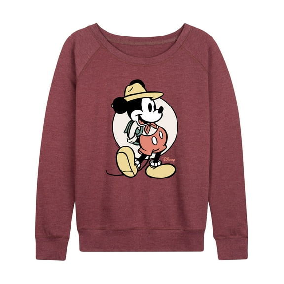 Disney - Mickey Mouse - Explorer Mickey - Women's Lightweight French Terry Long Sleeve Shirt