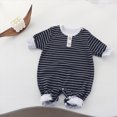 thumbnail image 2 of CAUYDY Boys Pajamas for Newborn Baby Clothes 0 3 6 9 Months 1T 2T Preemie Long Sleeve Romper Fall Winter Infant Boy Bodysuit Toddler Sleepwear Black for Sizes 0-3 Months, 2 of 4