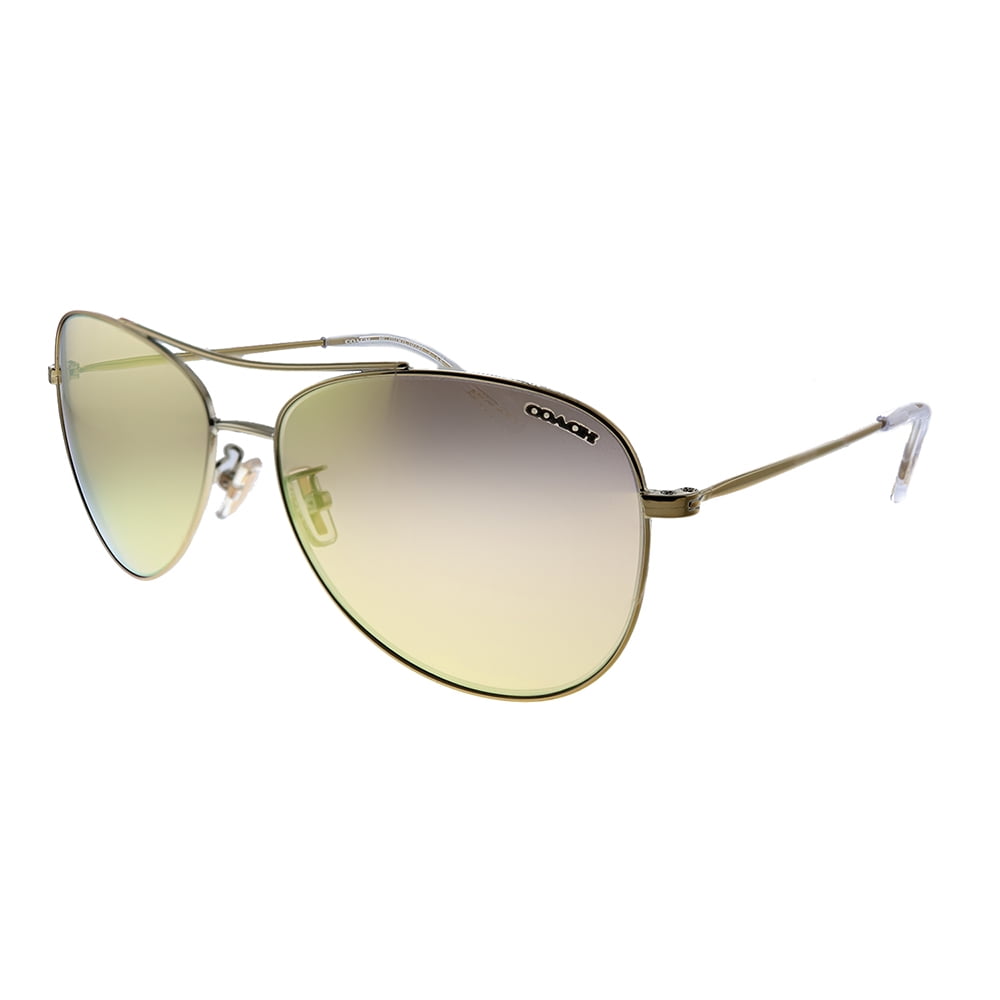 Coach Coach L1013 HC 7079 90055A Womens Aviator Sunglasses Walmart