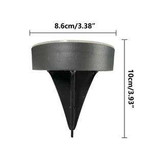 TIMIFIS Plastic Ambient Light Solar Ground Lights Outdoor, 8 LED Solar Powered Disk Lights Outdoor Garden Lighting for Yard Patio Walkway Home Decor