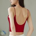 thumbnail image 5 of Leesechin Ribbed Camisole Tops for Women with Built-in Bra Straps Cami Layering Tanks, 5 of 5