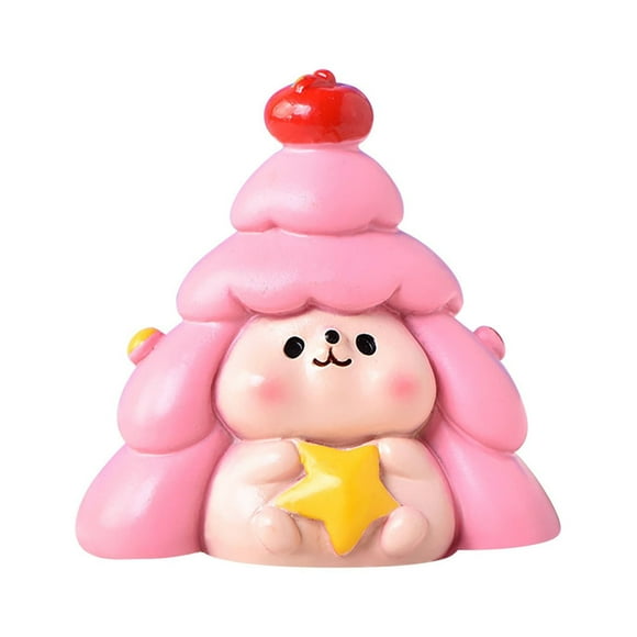 Discounted Items In Warehouse Deals Winter Holiday Christmas Playset Christmas Tree Cartoon Animal Pig Snowman Cute Duck Micro Xmas Tree Snow Decoration