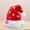 Red 2, variant on LED Light Up Christmas Hat Long Plush Santa Hats with Flashing Lights for Kids Adults New Year Festive Holiday Party Supplies
