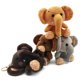 thumbnail image 3 of Llavero de elefante de peluche, adorno colgante para bolso, llave de coche (café oscuro), 3 of 5