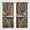 Style-6, variant on Barn Door Curtains, Wooden Rustic Village Farmhouse Western Country Farm Retro Woods Vintage Print Pattern Window Drapes for Living Room Bedroom Drape 2 Panel Set,52x84 Inch