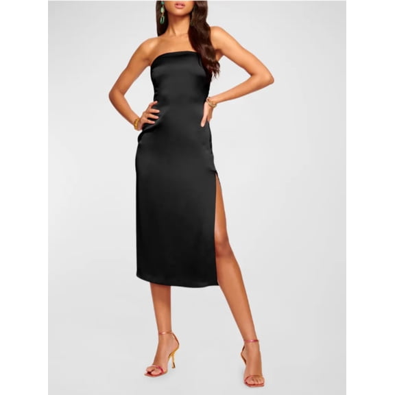 Ramy Brook womens Lisa Sheath Dress, 4, Black