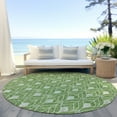thumbnail image 6 of Addison Rugs Chantille Indoor/Outdoor Transitional Geometric Green Washable Round Rug, 8' x 8', 6 of 6