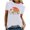 White, variant on Fesfesfes Womens Tops Women Fashion Short Sleeve Round Neck Printing Casual Blouse T-Shirt Tops Shirt Womens Fashion 2024 4(S)