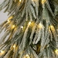 thumbnail image 4 of Nearly Natural 4ft. Flocked Down Swept Artificial Christmas Tree with 110 LED Lights, 4 of 9
