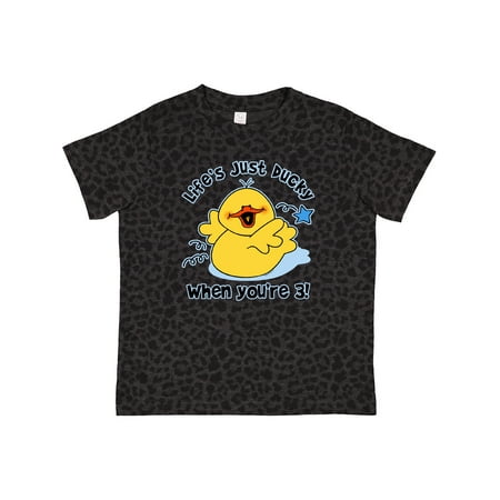

Inktastic Life s Ducky 3rd Birthday Gift Toddler Boy or Toddler Girl T-Shirt