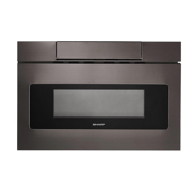 Cajón para microondas Sharp SMD2470AH de 24" con capacidad de 1.2 pies cúbicos en acero inoxidable negro