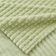 thumbnail image 3 of EMME Fleece Blanket Twin Throws for Couch Sofa Flannel Blankets for Bed, Warm, Plush, Soft, Cozy, with Geometric Grid Design (Sage Green,60"x 80"), 3 of 8