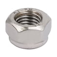 thumbnail image 3 of Unique Bargains 4pcs M12 x 1.5mm Pitch Metric Fine Thread 304 Stainless Steel Hex Lock Nuts, 3 of 4