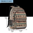thumbnail image 2 of FORMRS Unisex School Backpack 17" Student Travel Bag with Laptop Compartment, Tribal Art, 2 of 7