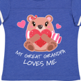 thumbnail image 4 of Inktastic My Great Grandpa Loves me- bear and hearts Boys or Girls Toddler T-Shirt, 4 of 5