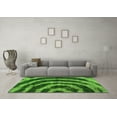 thumbnail image 3 of Ahgly Company Indoor Square Abstract Green Modern Area Rugs, 7' Square, 3 of 4
