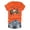 Orange, variant on Casual T Shirts for Women Halloween Graphics Print Halloween Short Sleeve Tee Stylish Baggy Womens Tops
