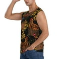 thumbnail image 3 of Picia Embroidery Chicken Rooster mens Cotton Tank Undershirts , Moisture-wicking Ribbed Tanks, Lightweight Cotton Tank Undershirts-Small, 3 of 8