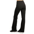 thumbnail image 3 of Sofra Women's High Waist Flare Leggings Yoga Pants with Stretch Fit M, Black, 3 of 3