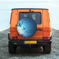thumbnail image 2 of Daiia Butterflies And Waterlily In Water Tire Covers , Travel Trailer Camper Truck SUV Motorhome Waterproof Wheel Cover, Sun Rain Snow Protector-16 inch, 2 of 9