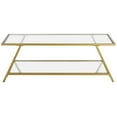 thumbnail image 5 of Evelyn&Zoe Yair 48" Wide Rectangular Coffee Table in Brass, 5 of 5