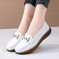 thumbnail image 3 of Zapatos planos con decoración de metal para mujer, zapatos antideslizantes ligeros de suela blanda, zapatos bajos para caminar, 3 of 4