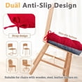 thumbnail image 4 of Chair Cushions for Dining Chair, Shredded Memory Foam Kitchen Chair Cushions Set of 4, Non-Slip Thick Dinning Room Chair Pads Seat Cushions, 15.5" x 15.5" x 4" (Brown), 4 of 8