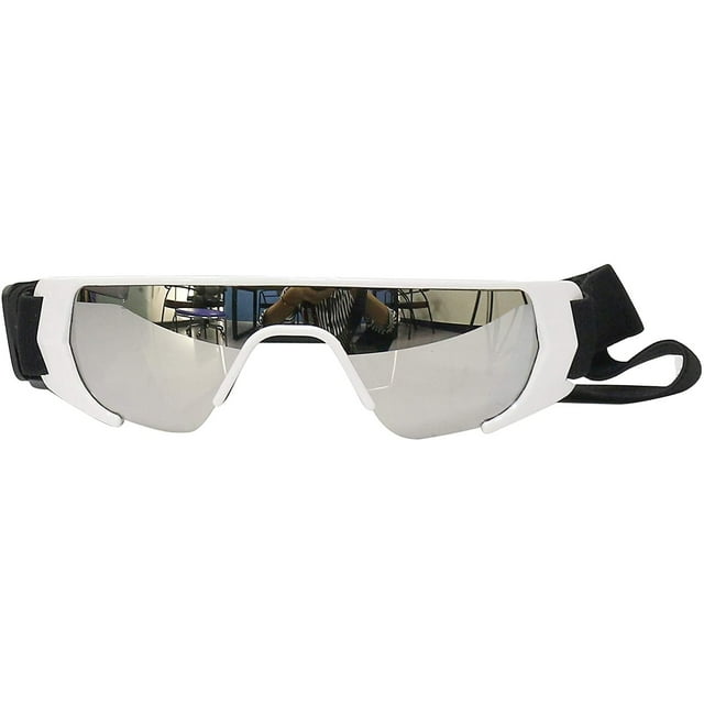 Dog Goggles, Eye Protection (New Version) Sunglasses Waterproof Windproof UV Protection for Medium Dogs (White)