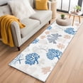 thumbnail image 3 of Coastal Coral Area&nbsp;Rug 2x6ft Hand Painted Style Ocean Plant Marine Life Non-Slip&nbsp;Washable Square&nbsp;Rugs Soft Felt Indoor Floor Mat for Bedroom Kitchen Living Room Bathroom, 3 of 9