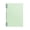 Mint Green, variant on Sturdy Ring Bound Lined School Notebook, A5 PP Reinforced Detachable Loose Leaf Journal, Student-Friendly Stationery Designed for Middle School Homework Taking