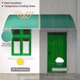 thumbnail image 4 of Yescom 80"x40" Door Window Awning Whole One-piece Polycarbonate UV30+ Outdoor Rain Snow Protection Patio Green Board, 4 of 10