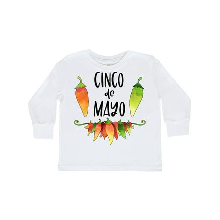 

Inktastic Cinco De Mayo Peppers Gift Toddler Boy or Toddler Girl Long Sleeve T-Shirt