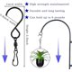 thumbnail image 1 of Paquete de 8 clips de ganchos giratorios para colgar hilanderos de viento, suministros de fiesta Crystal Twisters XianweiShao 1327534013139, 1 of 1